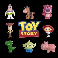disney animation movie toy story pendant keychain cute woody lotso huggin bear buzz lightyear figure doll for backpack jewelry
