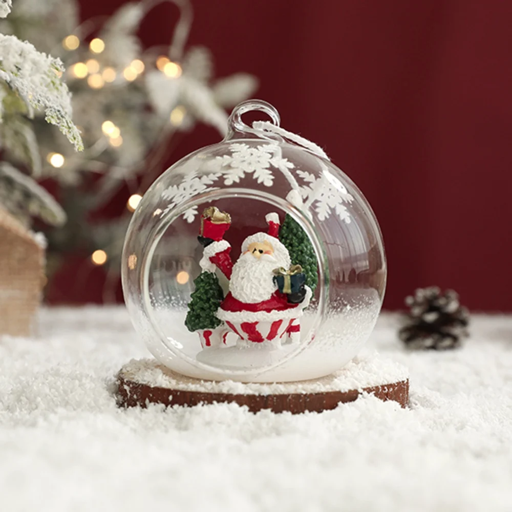 

Украшения для рождественской сцены, праздничные украшения, рождественские подарки для подвешивания, Рождественский шар, лось, снеговик, Ро...