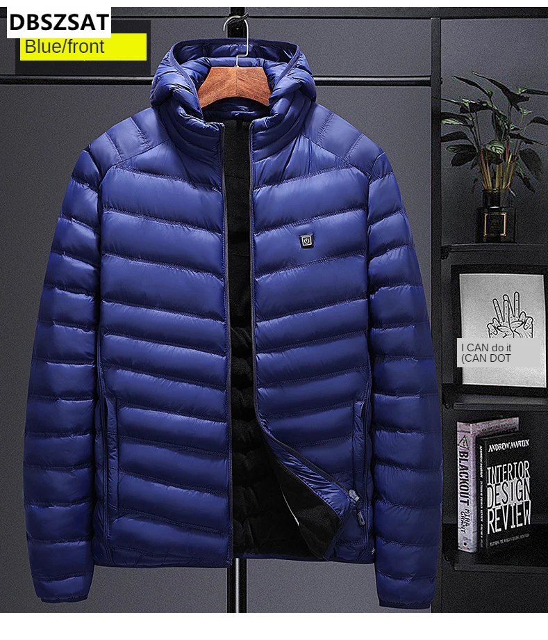 

2023 NEW Heated Vest Jackets USB Electric Heating Hooded Cotton Coat Hunting Thermal Warmer Jacket Winter WARM Outdoor