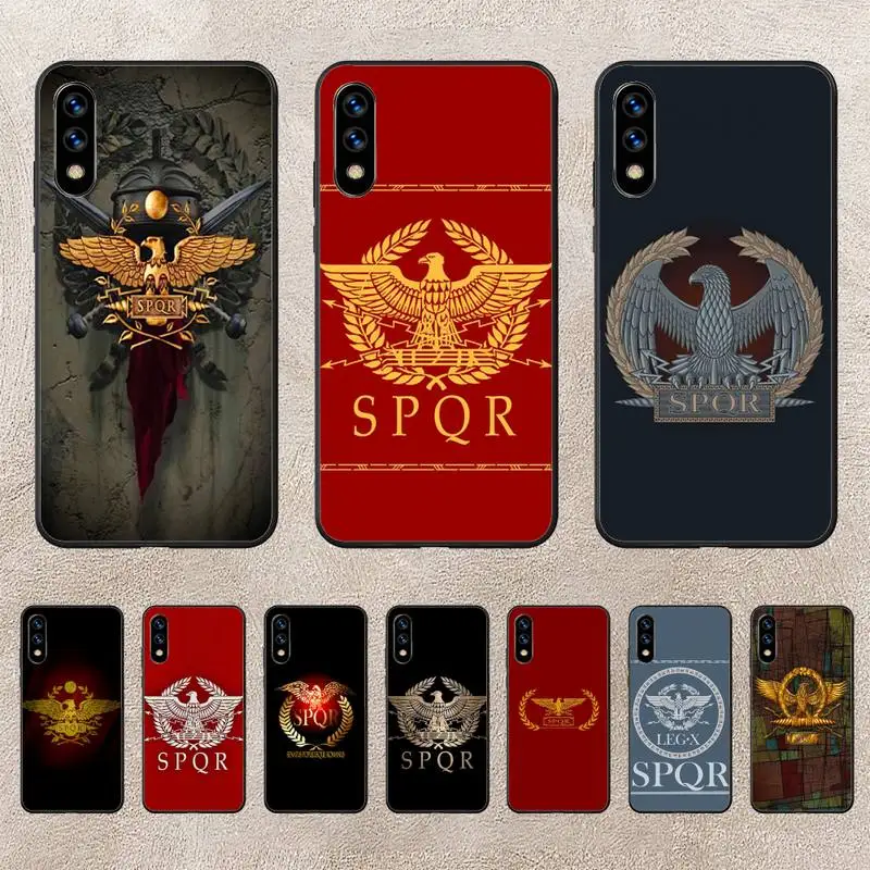 

SPQR Roman Imperial Legion Phone Case For Huawei P10 P20 P30 P50 Lite Pro P Smart Plus Cove Fundas
