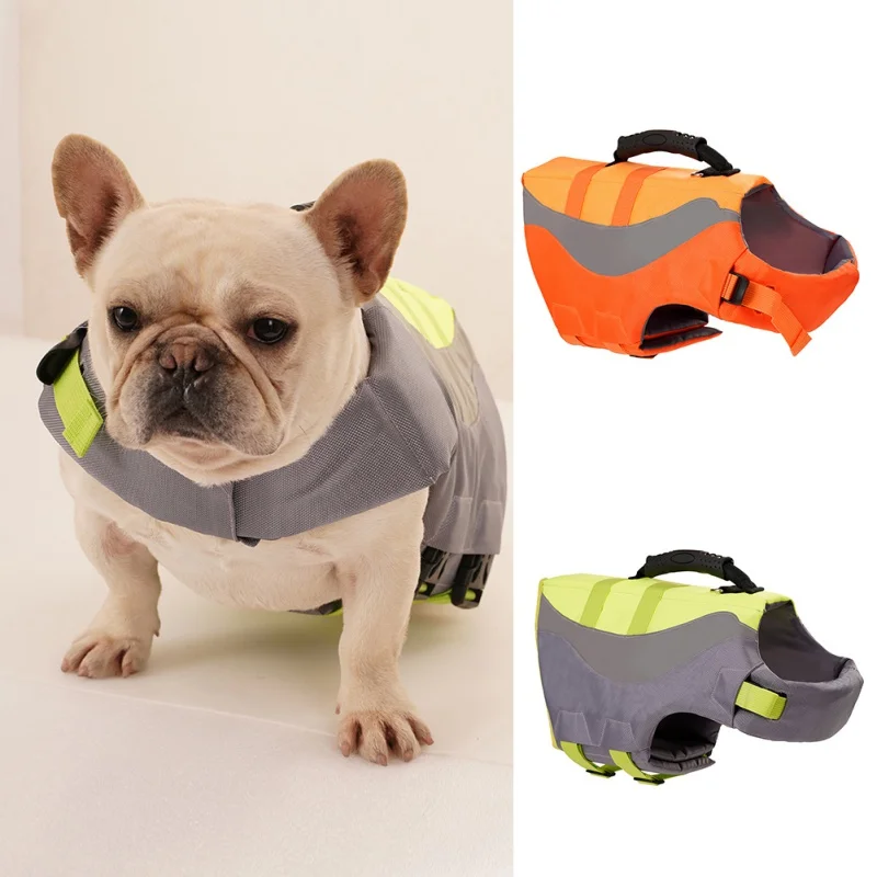 

Pet Life Vest Preserver Jacket Dog Life Vest Adjustable Puppy Clothes Summer Dog Safety Life Coat for Swimming Boating
