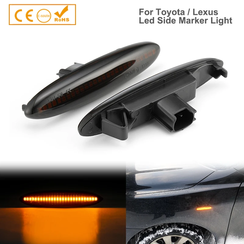 

1 Pair Led Dynamic Side Marker Turn Signal Light For Lexus IS250 IS350 SC430 Toyota MARK X REIZ CROWN UZZ40 Highlander Camry 40
