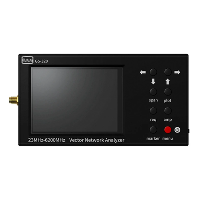 

Portable VNA SWR 6GHZ Vector Network Analyzer Reflectometer GS-320 23-6200Mhz Nanovna Type,Touch Screen With RF DEMO KIT