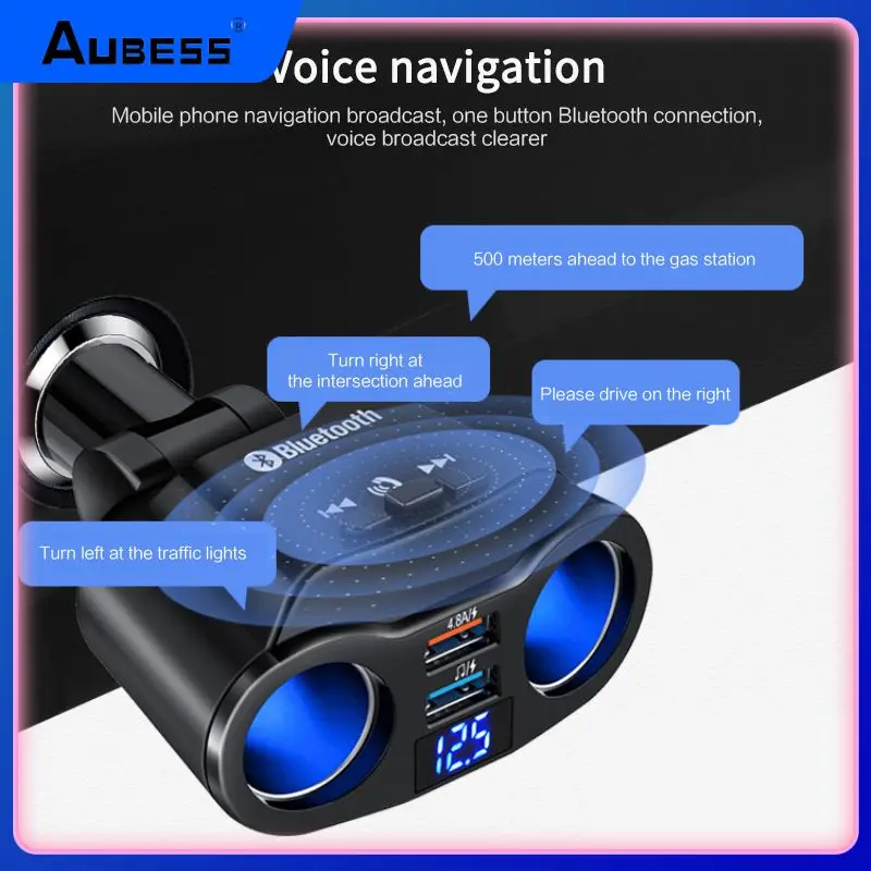 

Support U Disk Music Play Car Mp3 Player Durable Universal Car Charger Dual Usb Multifunctional Car Accessories Portable