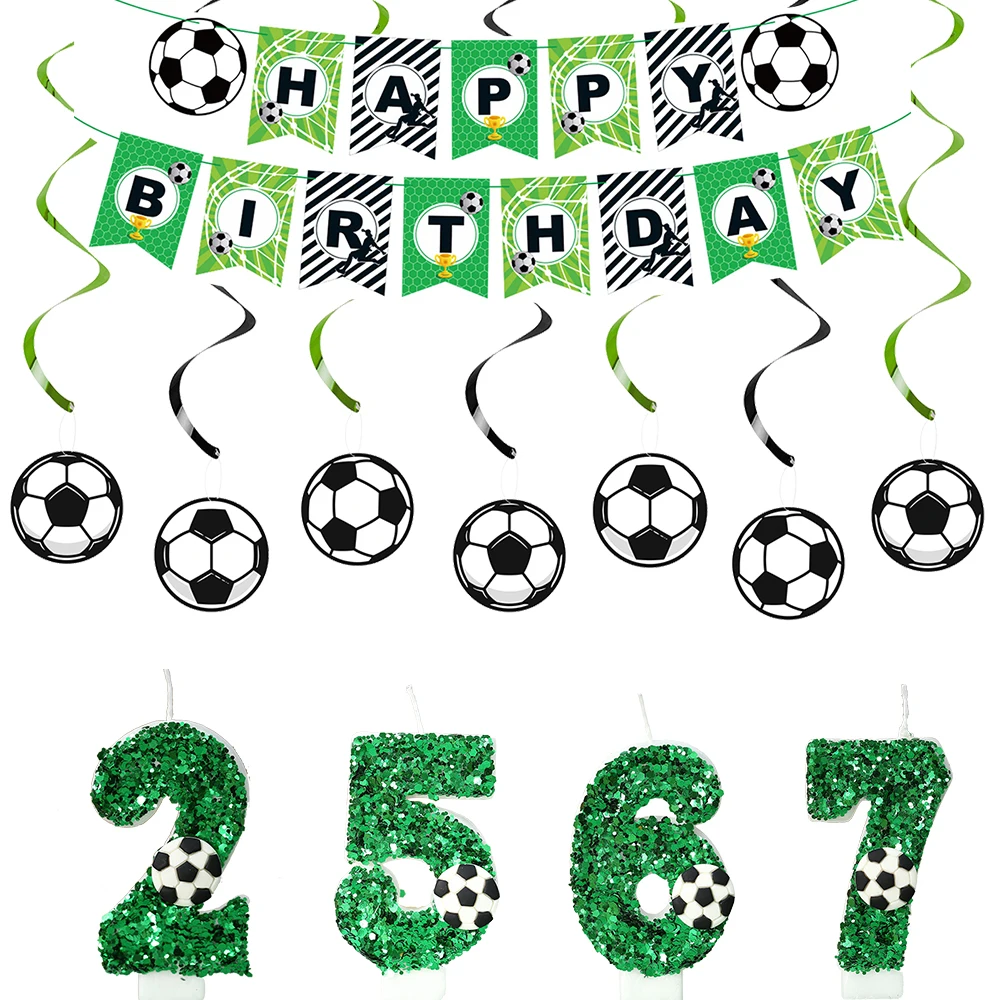 Украшение для футбола свечи футбольный баннер гирлянда украшение футбольной