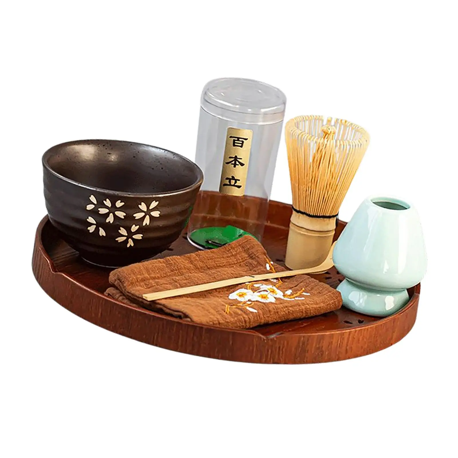 

Traditional Japanese Matcha Tea Set Chashaku Ceramic Connoisseurs Bamboo Matcha Ceremony Kit Authentic Bowl for Ceremony