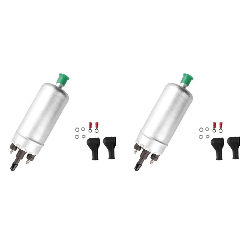 

2X Oil Parts Fuel Pump Oil Catch Tank For Opel Cars Silver Aspirated High-Flow External Fuel Pump Electric Fuel Pump