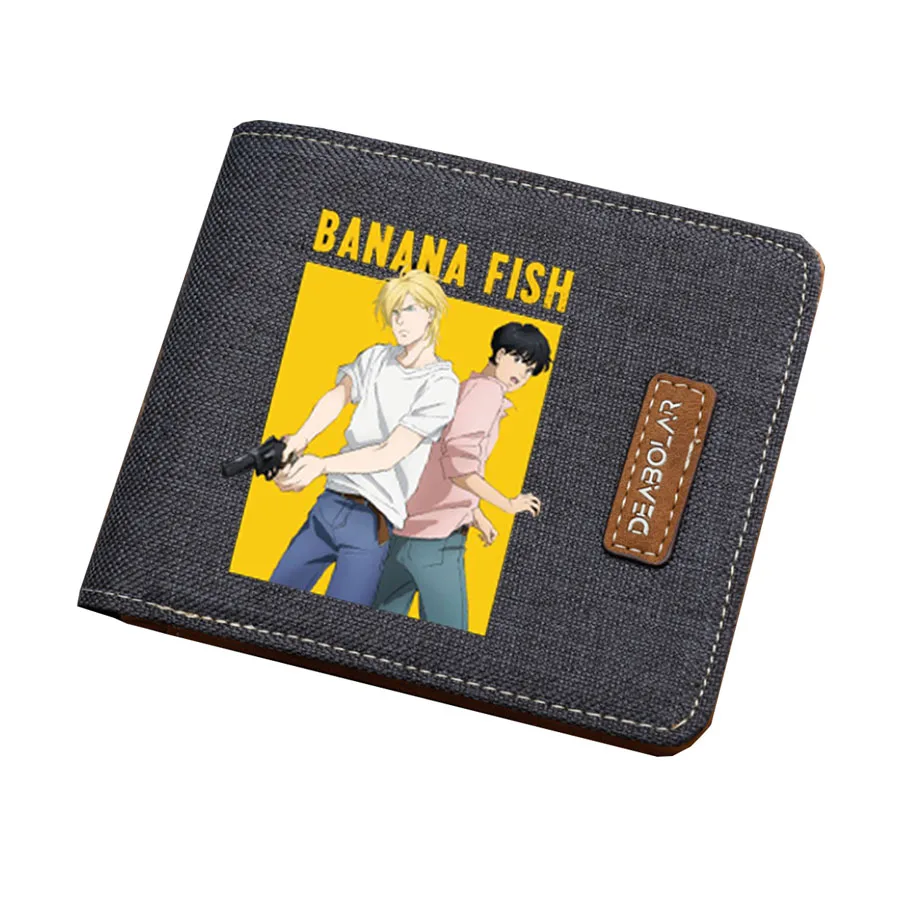 

anime BANANA FISH Wallet Men Women canvas Short wallet Money Bag teenagers boys Girls Dollar Price coin purse