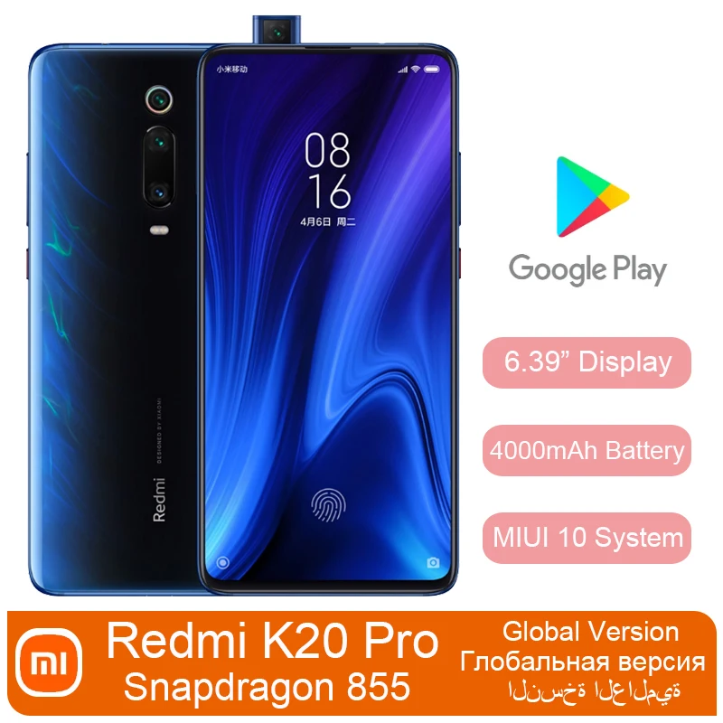 Smartphone Xiaomi Redmi K20 Pro/Mi 9T Pro battery 4000mAh inch6.39 1080x2340 pixels Snapdragon 855 Global Framework