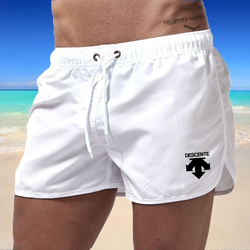 

Шорты для плавания мужские с карманами, съемный купальник, мужские плавки, летняя пляжная одежда для купания, Короткие штаны для серфинга и пляжа
