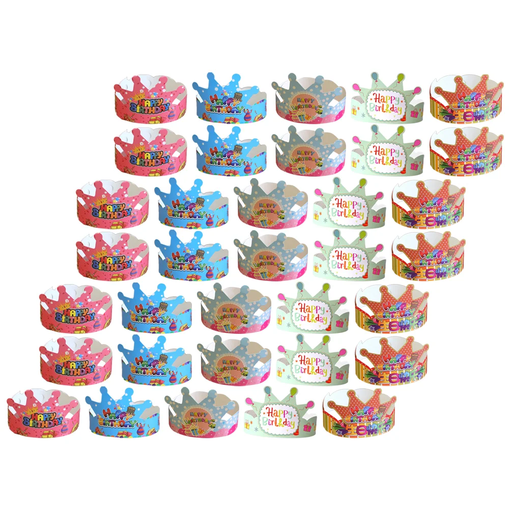50 шт. бумажные короны шапки для дня рождения детей фотодекор украшения
