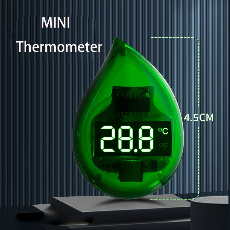 

External Pasting Digital LCD Aquarium Thermometer Waterproof Fish Tank Sensor Temperature Sensor Measuring Tool