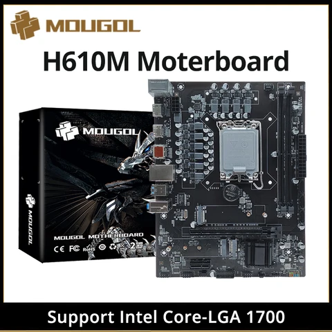 Материнская плата MONGOL H610M HDMI DP DDR4 LGA1700