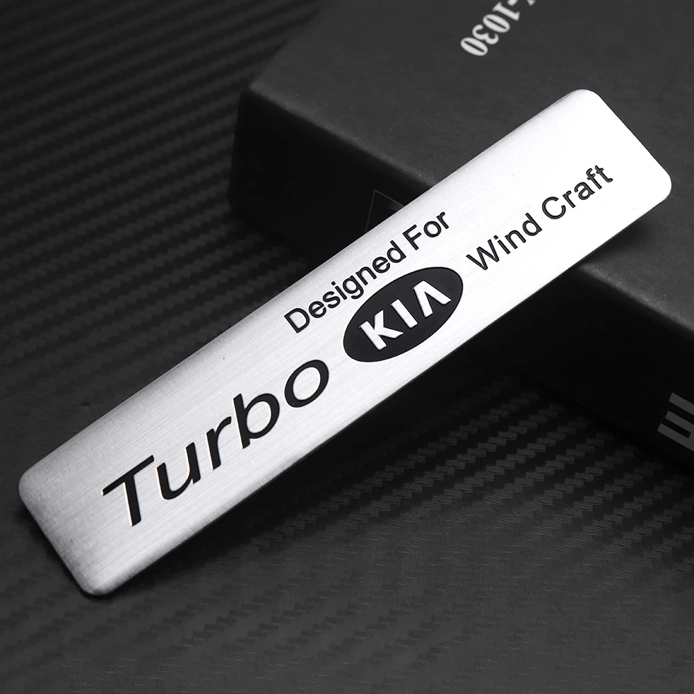 

3D Aluminum Car Badge Body Trunk Decor Sticker for Kia Sportage Rio Sorento Cerato Ceed Soul Optima Auto Modification Accessorie