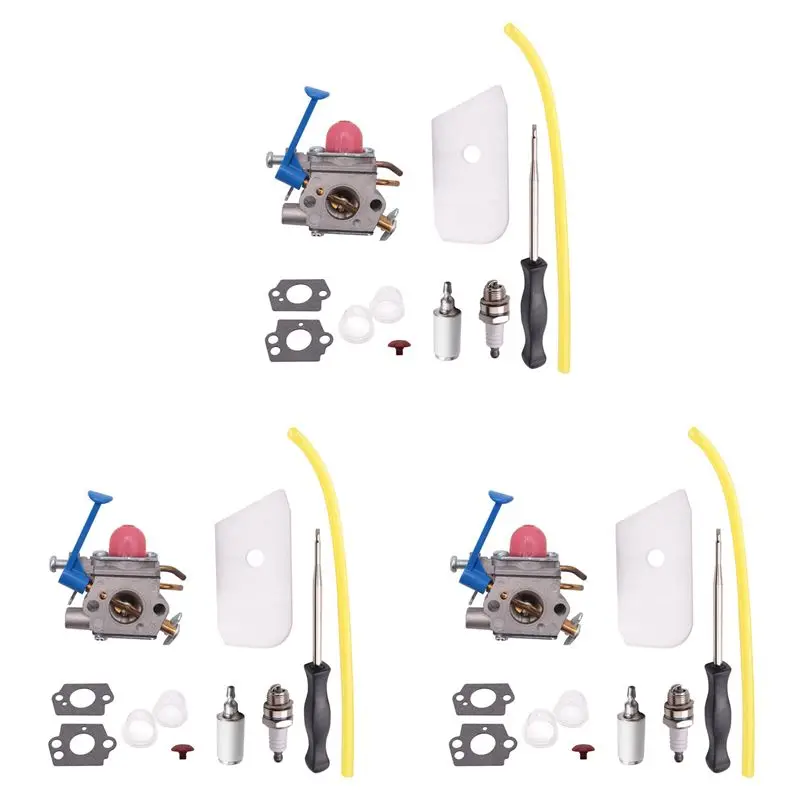 Фото Карбюратор 3X, подходит для 545081848 125L 125LDX 128CD 128L 128LD 128LDX 128R 128RJ, заменяет карбюратор C1Q-W40A для триммера. №1