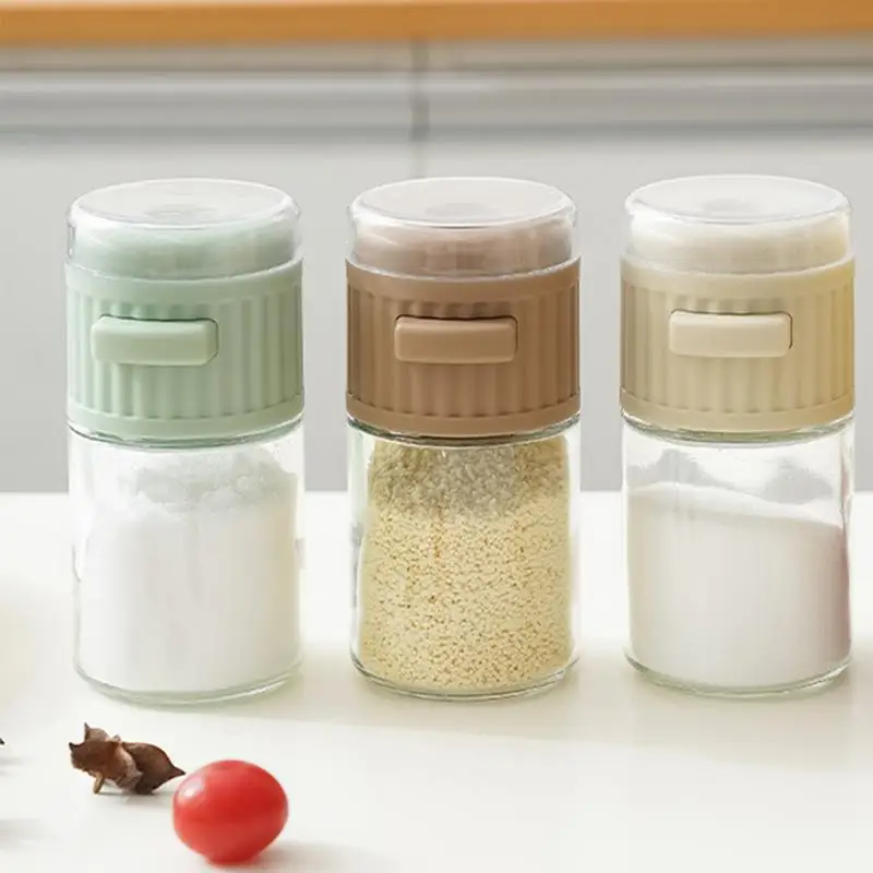

Glass Seasoning Jars Household Sealed Seasoning Bottles Moisture-proof Storage Jar Household Salt Dispensers Kitchen Gadgets