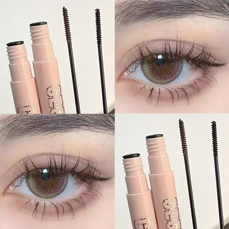 

4D Silk Fiber Ultra-fine Mascara Slim Thick Curling Anti-sweat Non-smudge Curling Mascara Waterproof Long-wearing Eyes Cosmetics