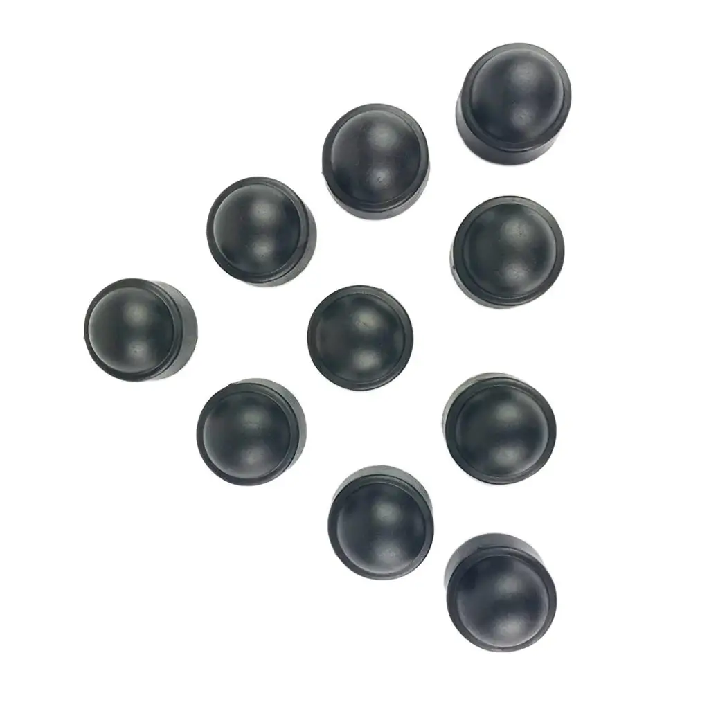 

Black 10x 25mm M12 Car Wheel Nut Screw Cover Rim Cap Hexagonal