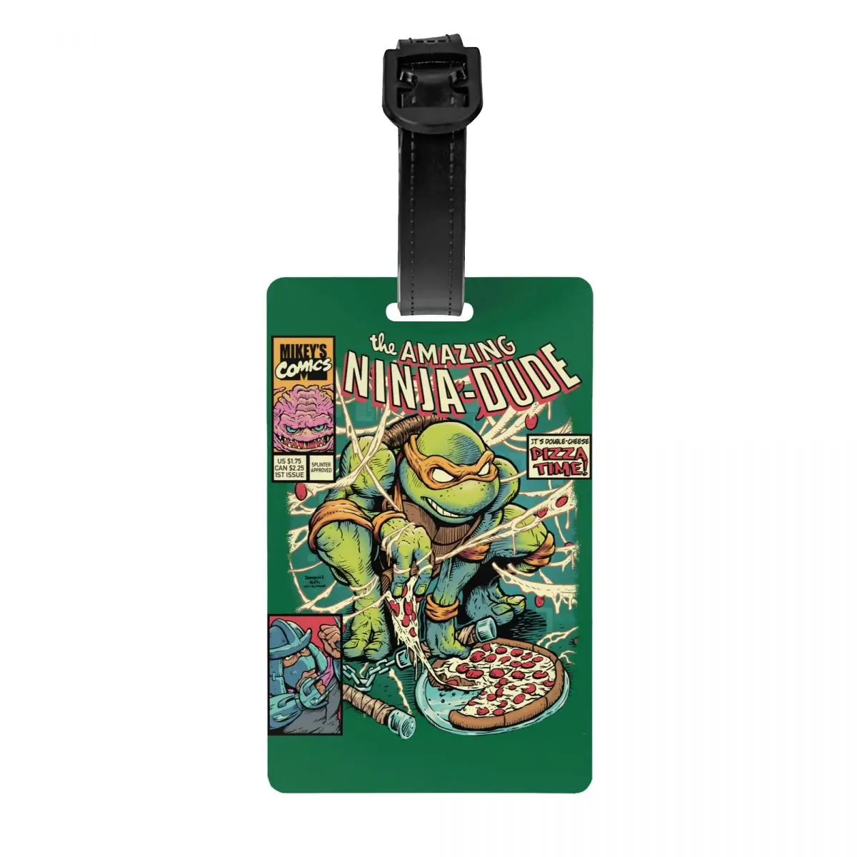 

Amazing Ninja Dude Luggage Tag Custom Japanese Samurai Baggage Tags Privacy Cover Name ID Card
