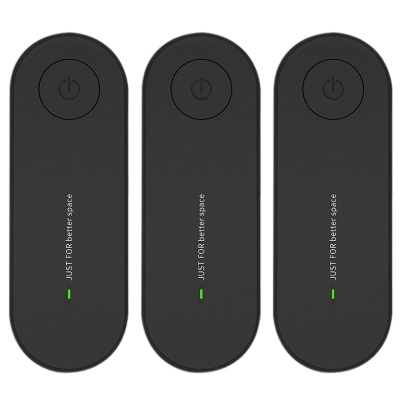 

3-х контактный очиститель воздуха для домашнего очистителя, мини-ионизатор воздуха для удаления дыма, черный, американская вилка