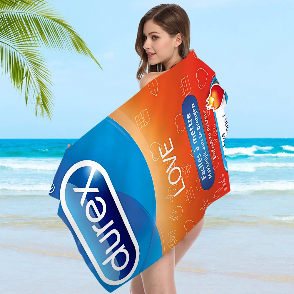 Сексуальный бренд презерватива D-Durexes большие пляжные полотенца из микрофибры