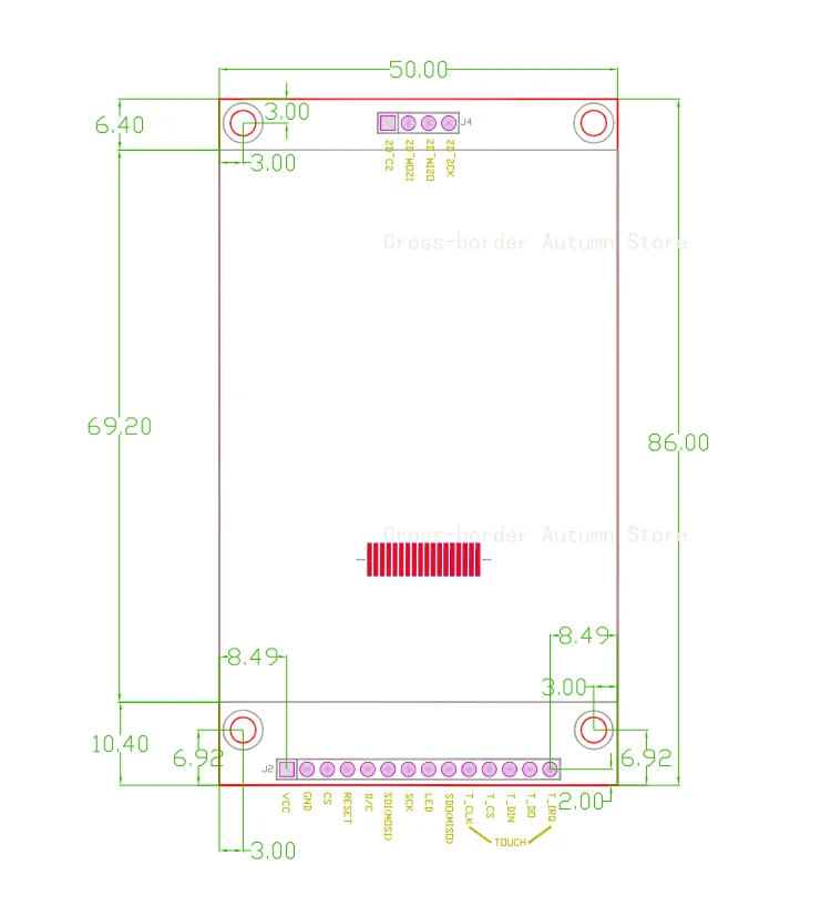 2,8-дюймовый последовательный TFT LCD-модуль SPI с драйвером ILI9341 для сенсорного экрана высокого разрешения 240*320 (art.: 3920da7617643) - 3920da7617643