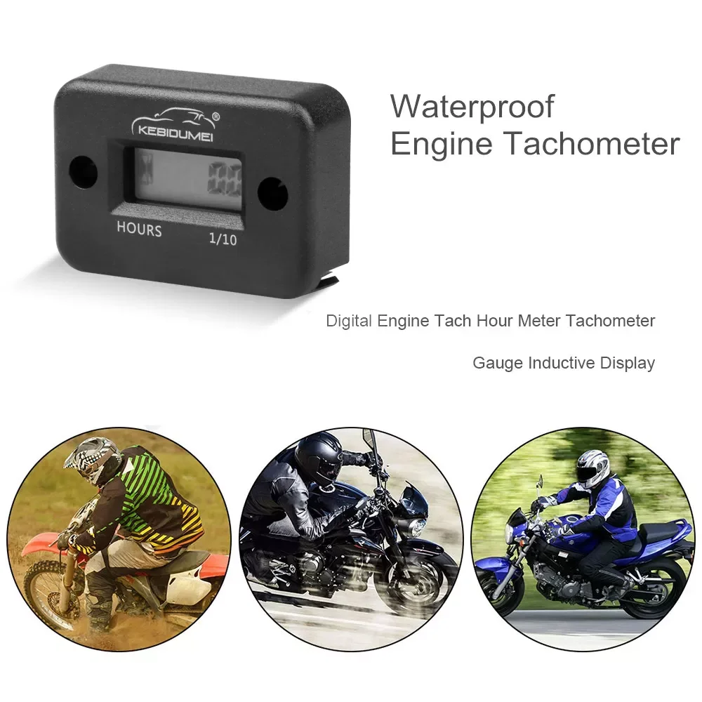 

Motorcycle computer Hour Meter With battery Timer With Inductive protable Motorcycle digital meter jet ski Timer Accumulator