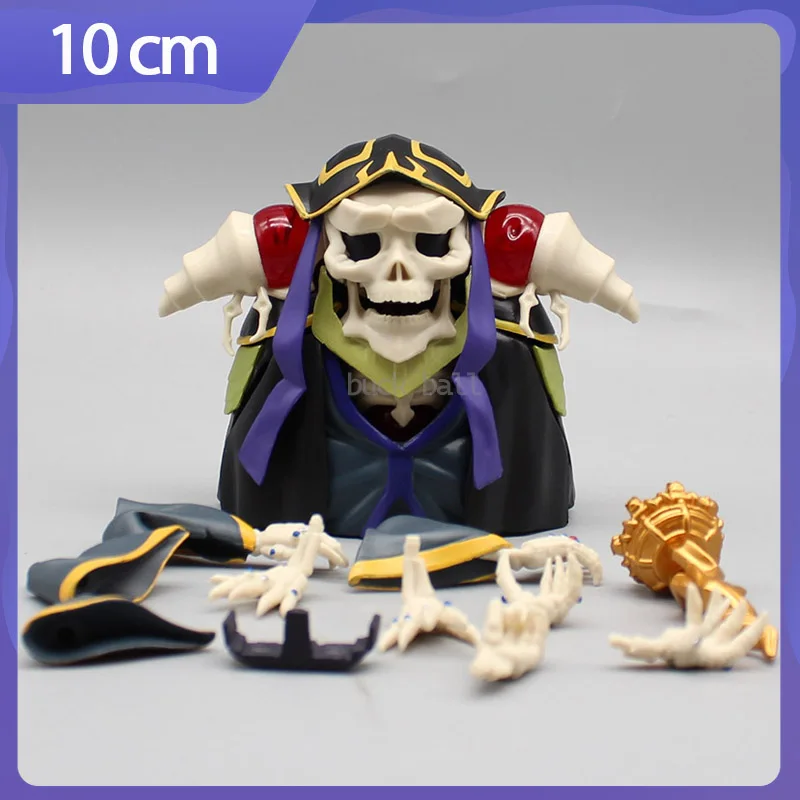 

10cm Overlord Anime Figures 631 Ainz Ooal Gown 642 Albedo Action Figurine Pvc Model Doll Statue Ornament Collectible Toy Gift