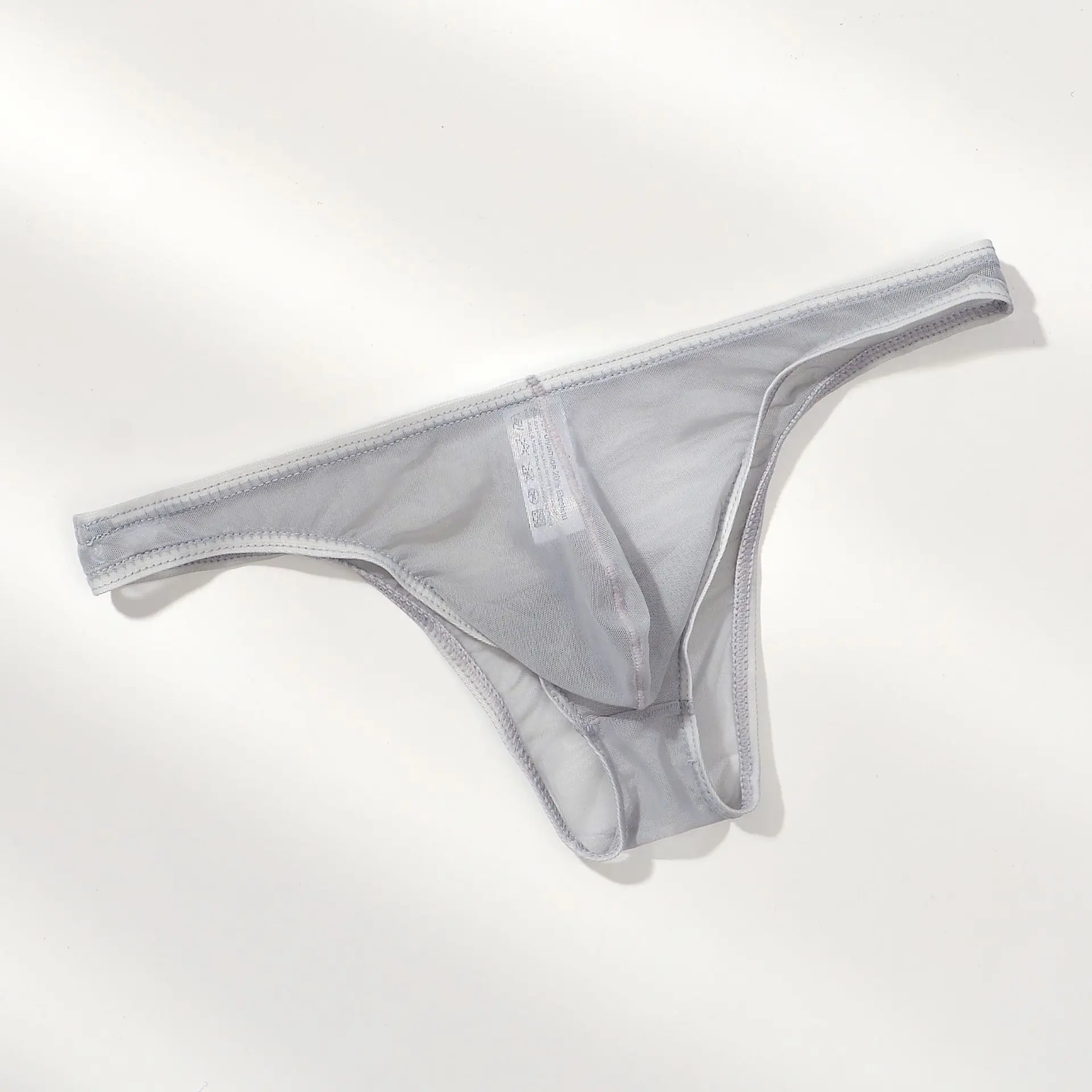 Men's Sexy See Through Briefs Mesh Sheer Transparent Stretchy Seamless Panties Underwear Mid-Rise Ultra-Thin Male Underpants