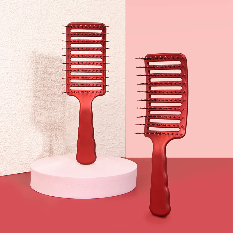 

Hair Brush Scalp Massage Comb Curved Comb Women Wet Curly Detangle Hair Brush for Salon Hairdressing Hairdresser Styling Tools