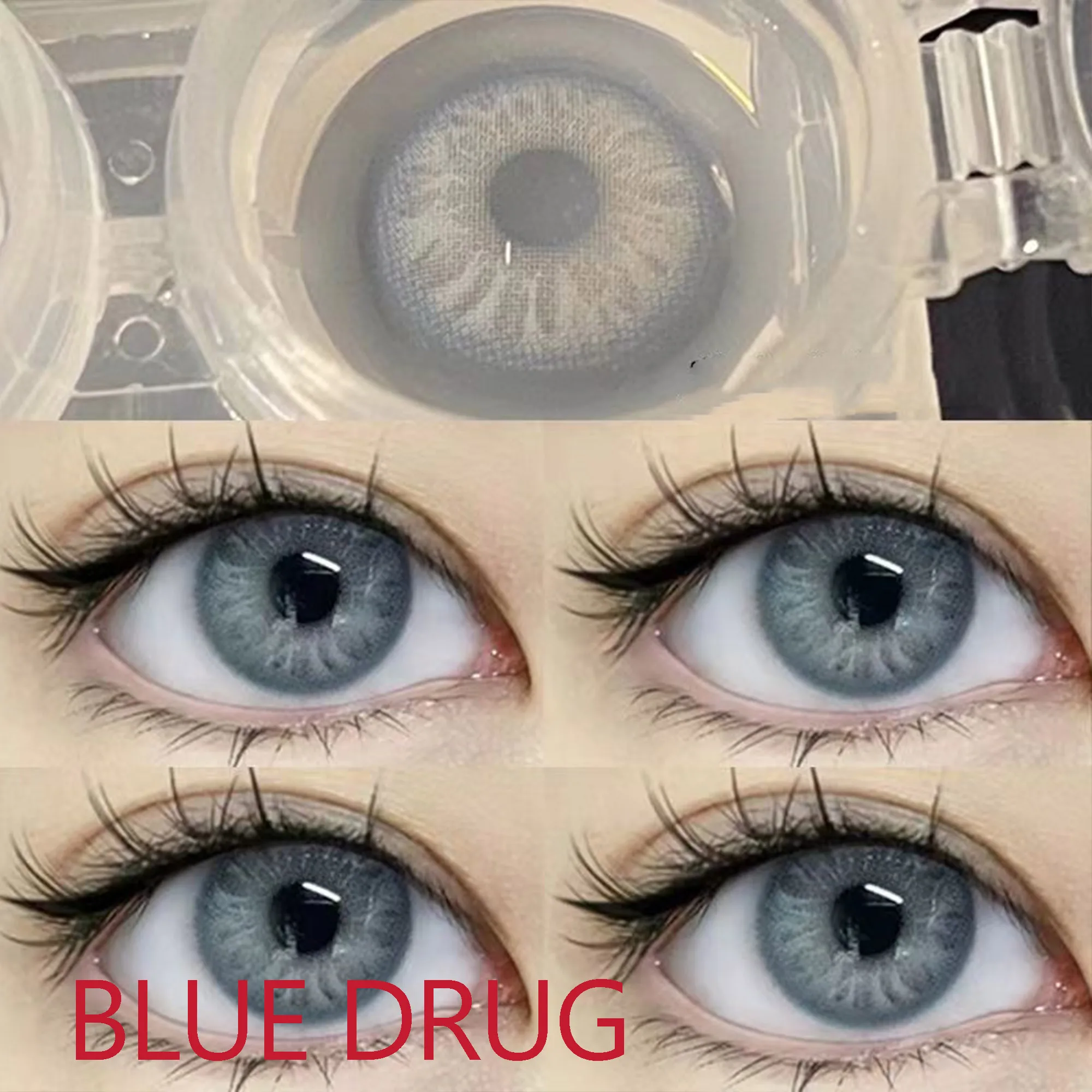 

Hotsale 14.00mm Colorful Contact Lenses for Eyes Eyewear Glasses With Prescription pupilentes Blue Drug