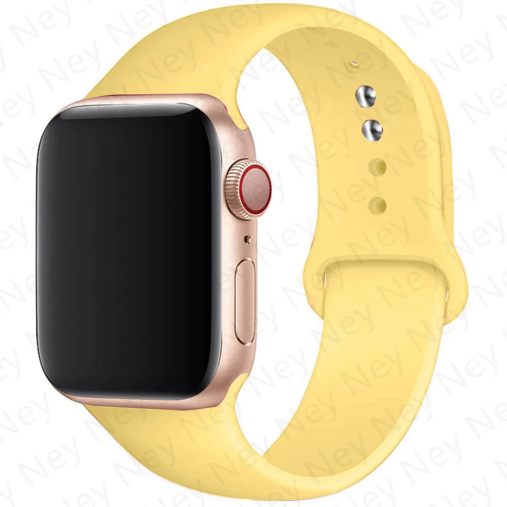 Фото Силиконовый ремешок для Apple Watch Band 45 мм Ultra 2 49 мм 44 мм 40 мм 41/38/42 мм спортивный браслет correa iwatch series 10 9 8 7 6 5 4 SE №2