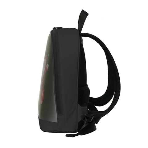 Светодиодный мотоциклетный рюкзак с управлением через приложение, рекламная деловая сумка, уличная сумка с пиксельным экраном для путешествий на открытом воздухе