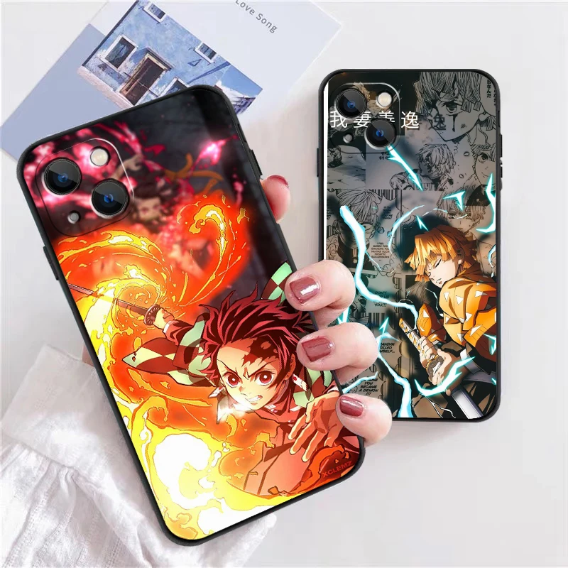 

Demon Slayer Uzui Tengen Phone Case For iPhone 11 12 13 11Pro 6 7 8 12 mini XR XS 12 Pro MAX SE 2020 13 Pro shell Soft TPU Funda