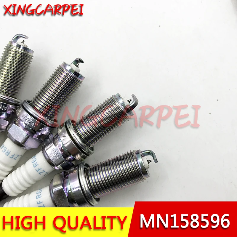 Фото 4 шт./лот LZFR6AI MN158596 3656 Иридиевые свечи зажигания для Mitsubishi Outlander 2.4L Lancer Eclipse Galant LZFR6-AI 3656 №2