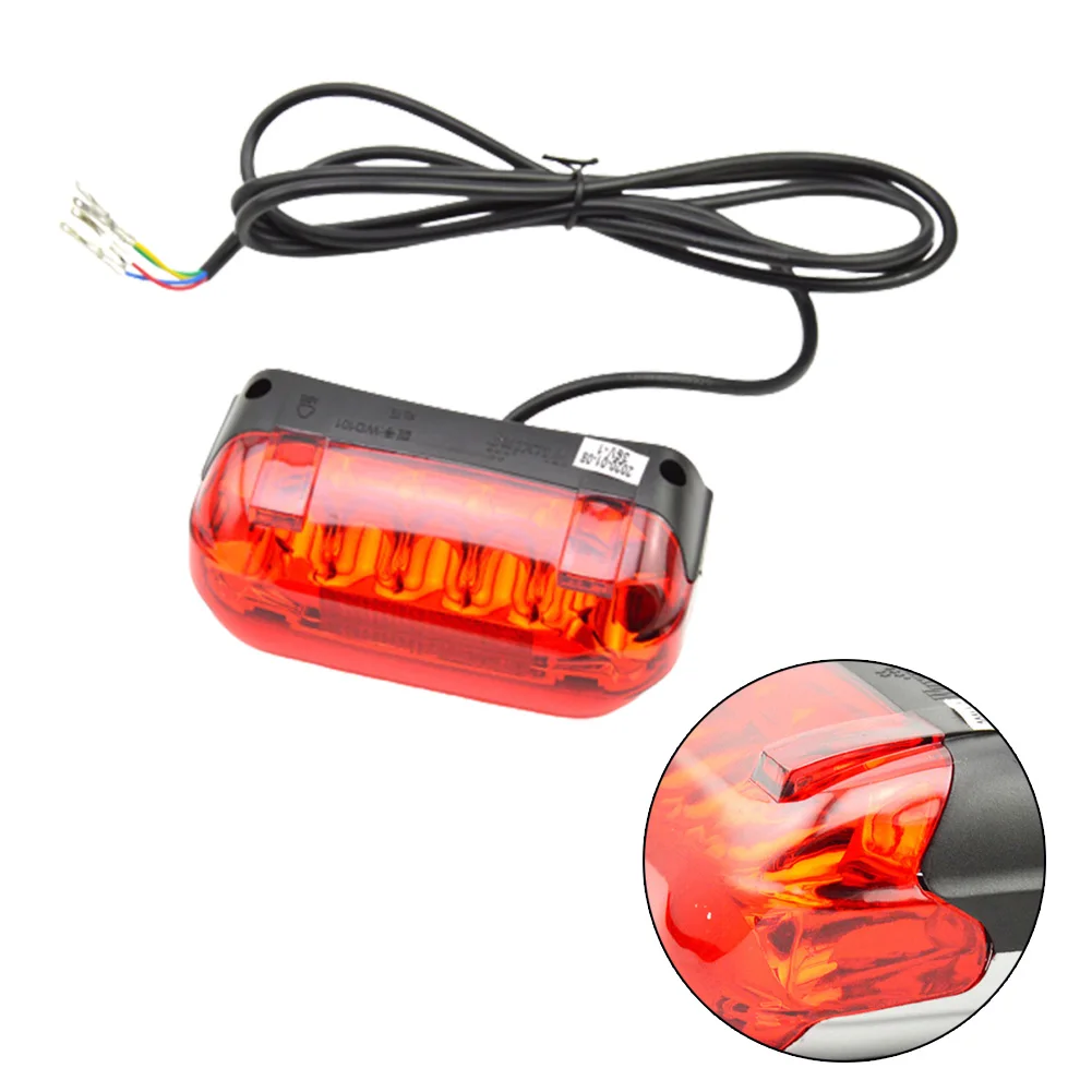 

E-bike Taillight 36V/48V Electric Bicycle Modified LED Rear Warning Light Brake Lights Multifunctional Cycling Lamp Accessories