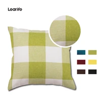 learife sofa cushion super texture linen plaid pillowcase 1818 inch square modern minimalist pillow home decor