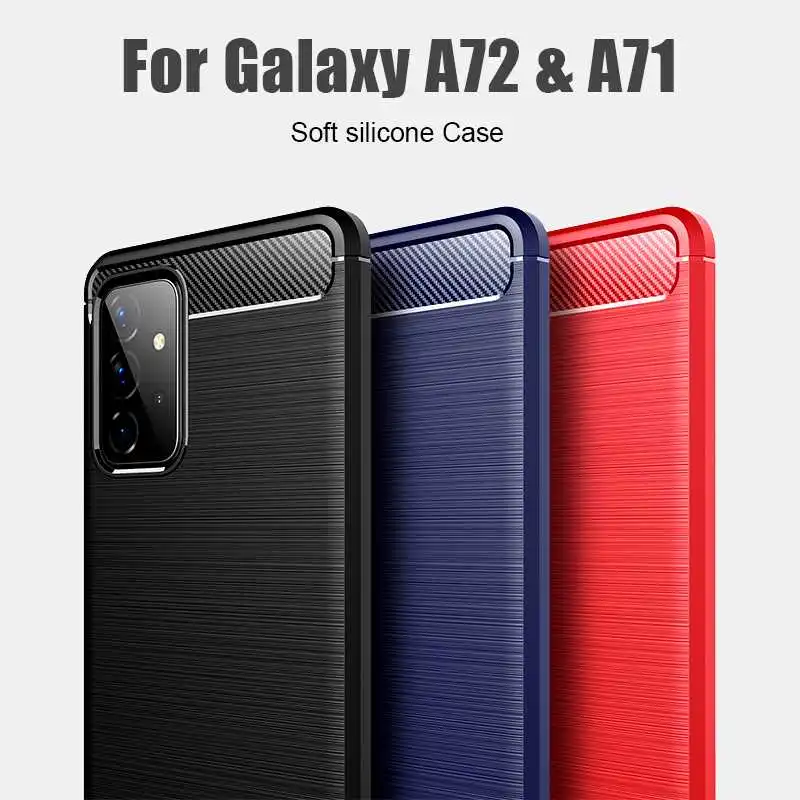 

YouYaeMi Shockproof Soft Case For Samsung Galaxy A72 5G A71 Phone Case Cover