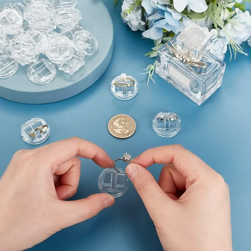 30 шт. акриловые держатели для колец хранения ювелирных изделий