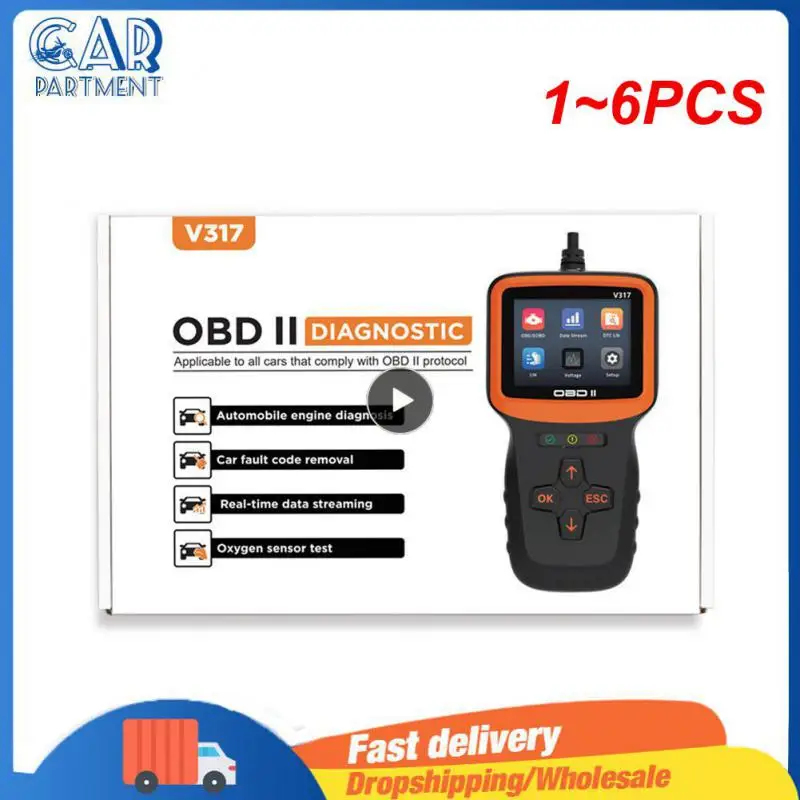 

1 ~ 6 шт. 2 в режиме реального времени датчик кислорода тестер автомобильный детектор неисправности OBD II EOBD считыватель кодов V317 автомобильный диагностический инструмент