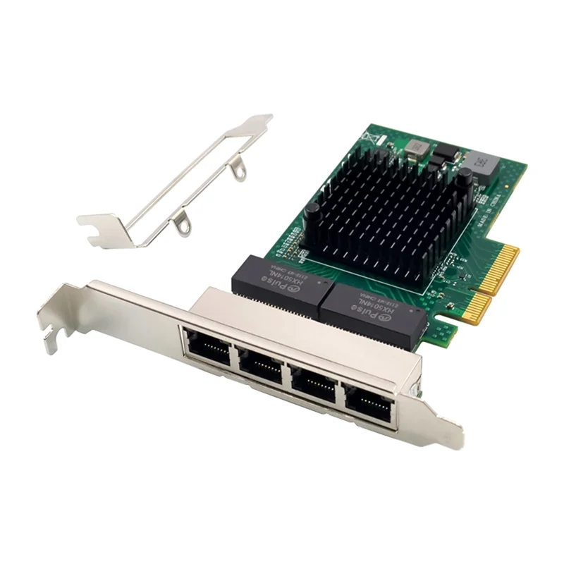 Серверная сетевая карта PCI-E X4 BCM5719 4-портовый RJ45 Gigabit Ethernet-серверный адаптер