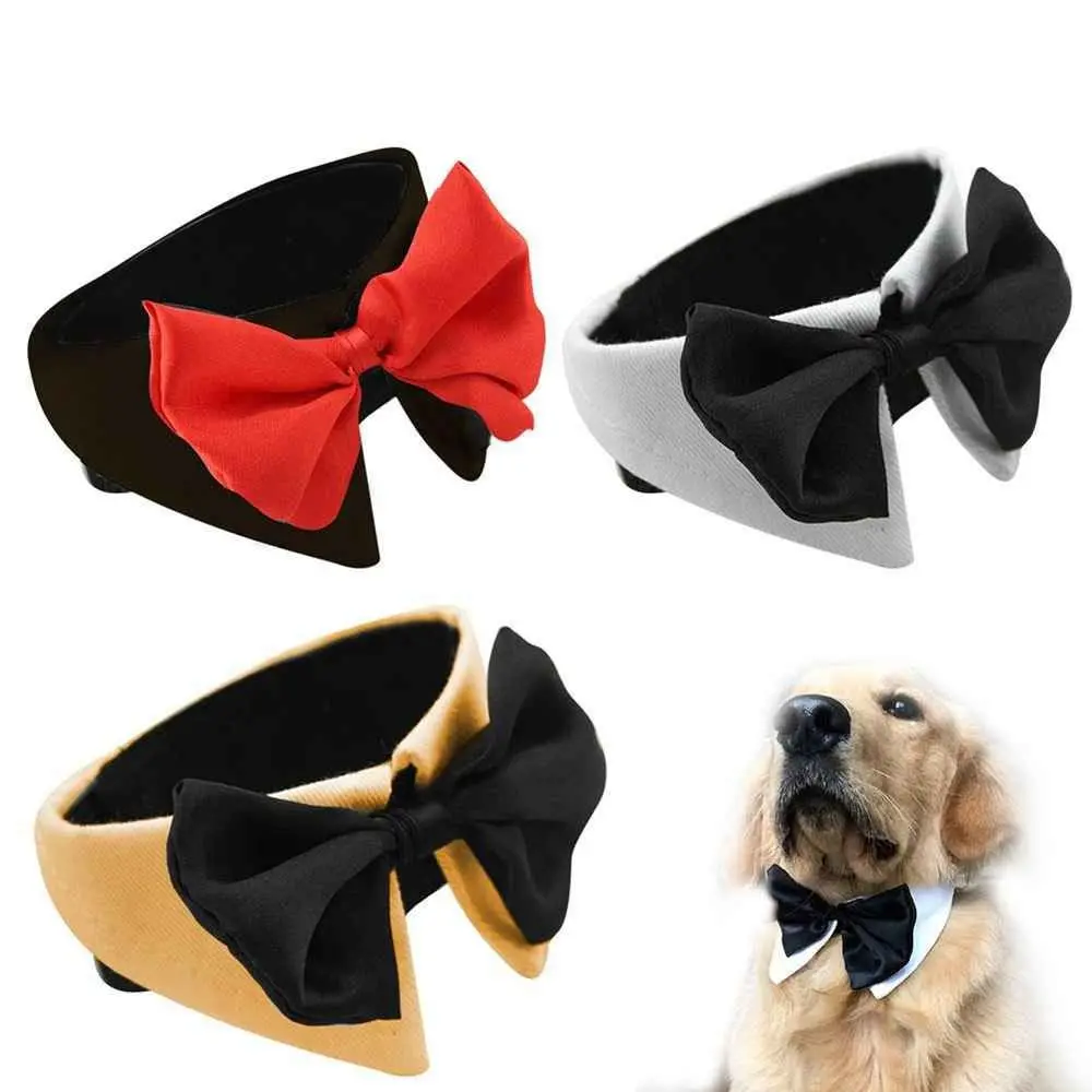 

Fashion Cat Kitten Collar Puppy Necklace Safety Buckle Cat Necktie Dog Bow Tie Pet Bowknot Dog Collar