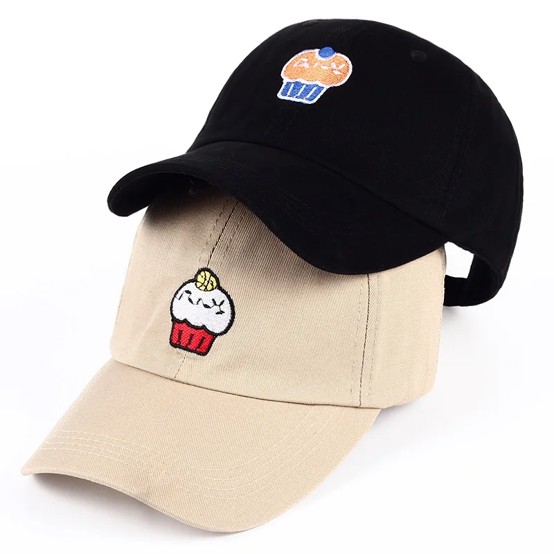 

Hot selling fashion simple women's embroidered cartoon baseball hat outdoor leisure solid color versatile hip hop hat