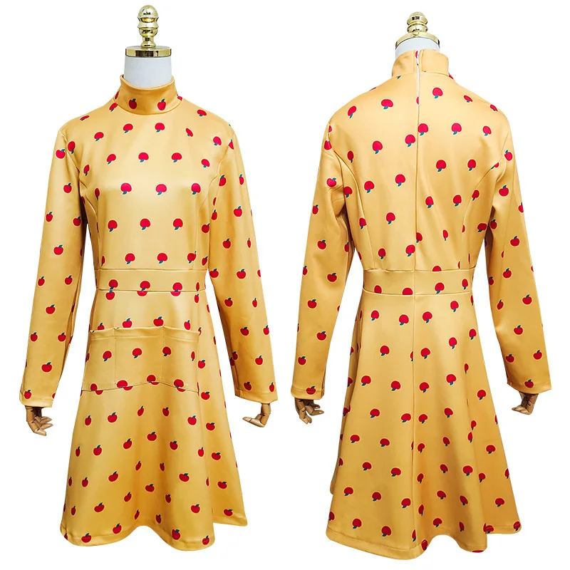 

Женский костюм для косплея «Мистер лиса», желтое платье с принтом для Хэллоуина, карнавала