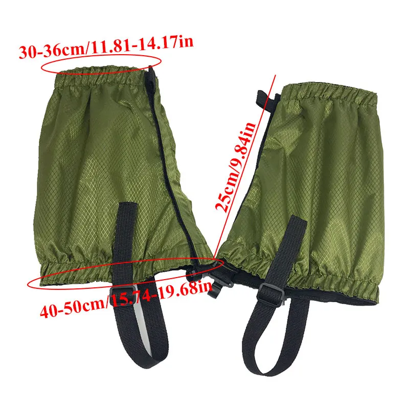 1Pair Outdoor Snow Skiing Gaiters Hiking Climbing Leg Protection Protection Safety Waterproof Leg New Shoe Covers Sand-proof