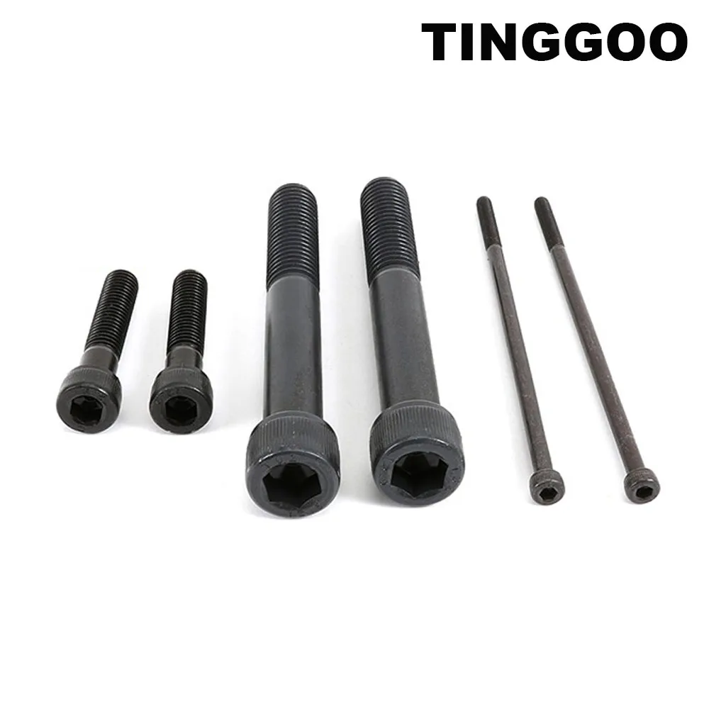 

TINGGOO Стальные винты с половинной резьбой M3 M4 M5 M6 M8 черные 12.9 30-300 мм