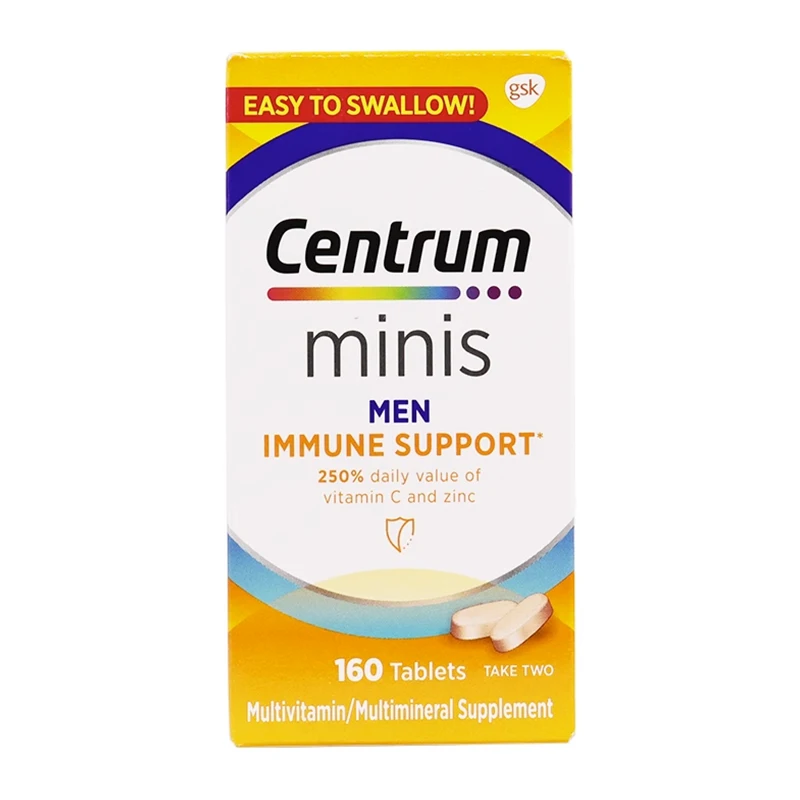 

160 Pills Vitamin C Multidimensional Zinc Selenium Tablets for Men's Immune Mini Complex Mineral Health Food