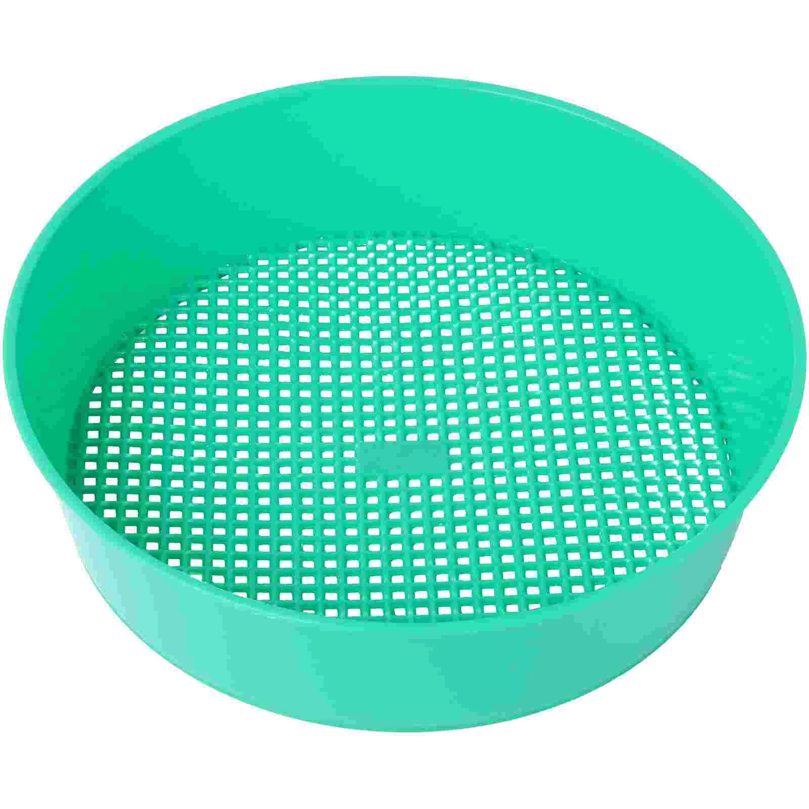

Sieve Soil Garden Sifter Mesh Pan Sifting Riddle Sand Gardening Compost Filter Sieves Classifier Tool Screen Fine Mining