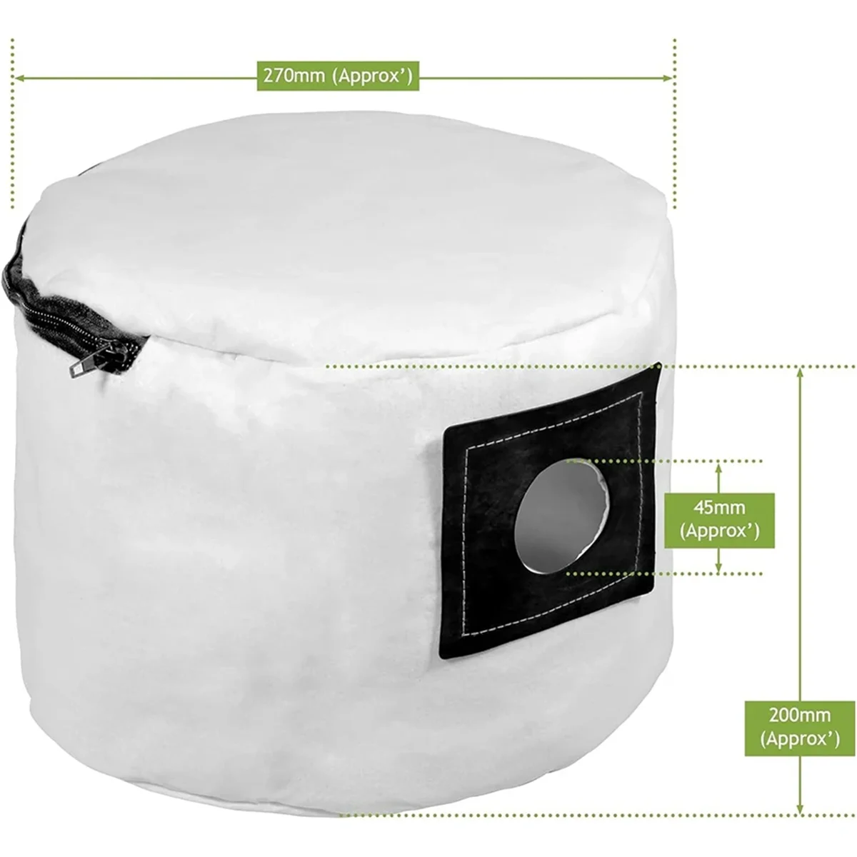 Многоразовые моющиеся мешки для пыли с молнией запасных частей пылесоса Numatic Henry