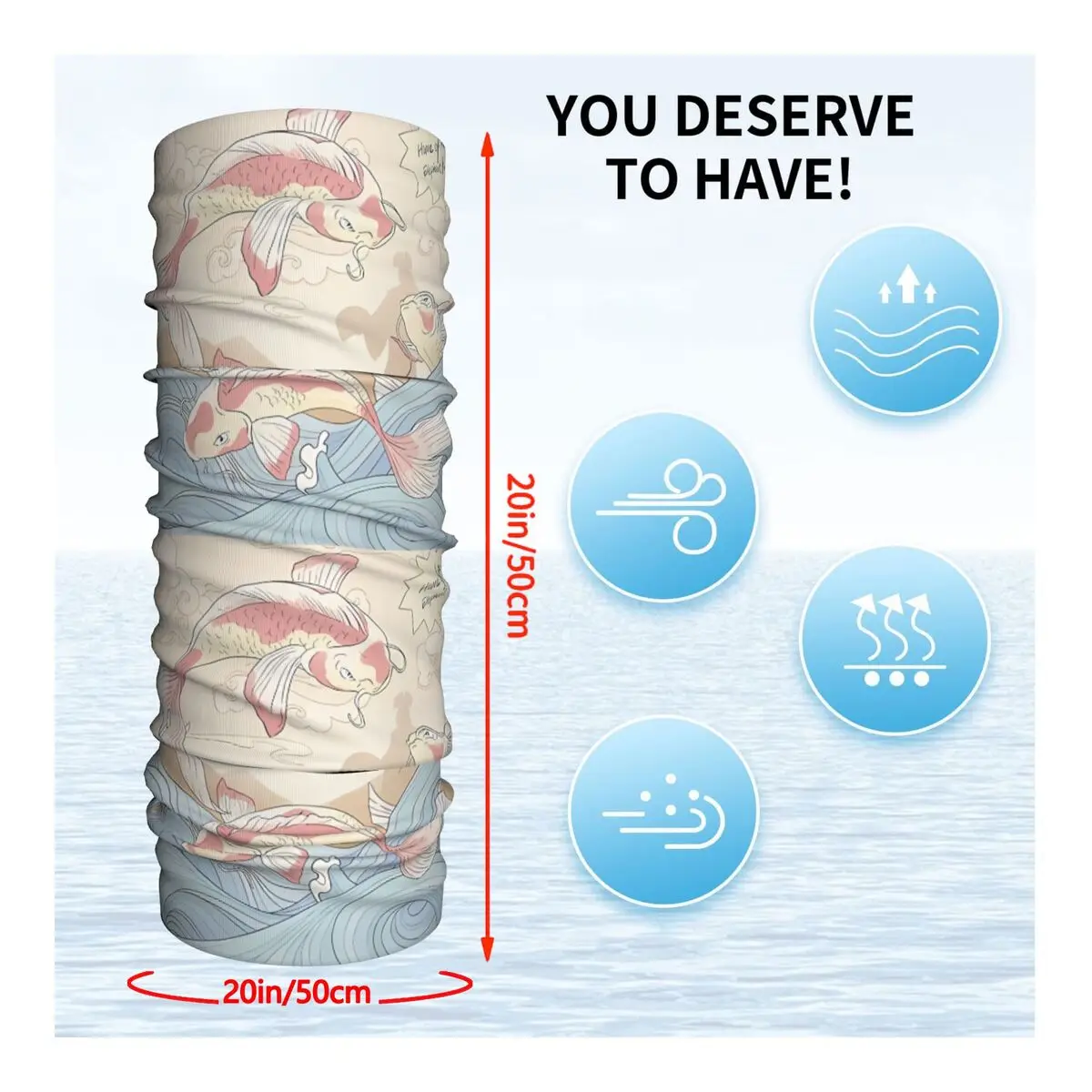 Шейный платок Kyoshi Island маска для лица и шеи из полиэстера